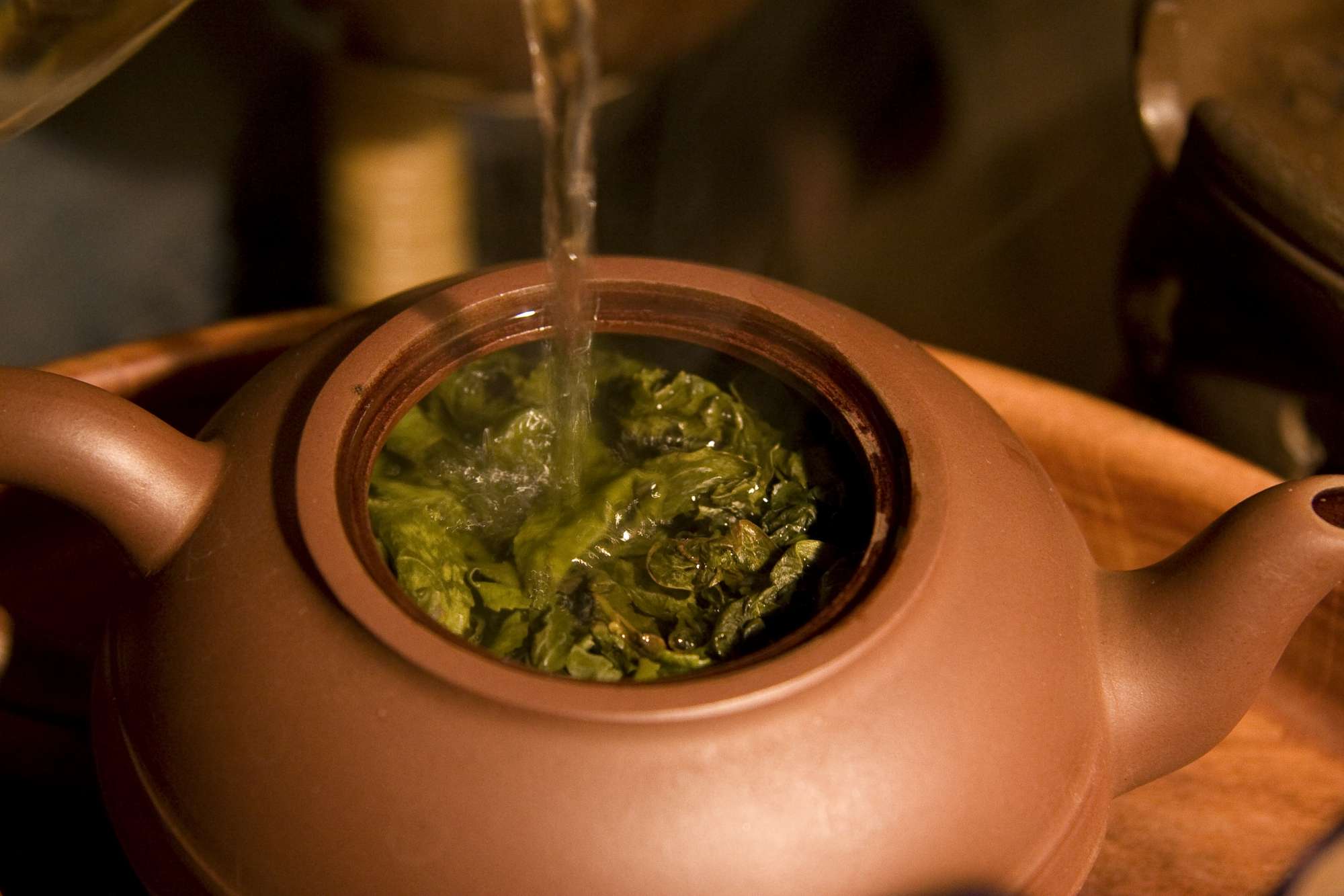 Как приготовить зеленый чай. Зеленый чай. Заварка чая. Свежезаваренный чай. Заваривать чай.