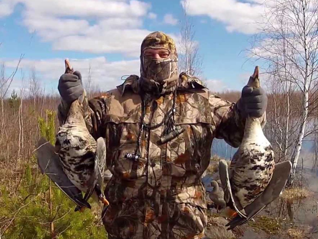 Охота на гуся в Аркалыке в Казахстане 2018