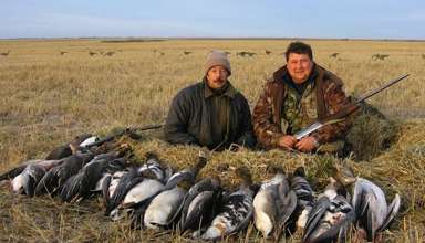 Охота на гуся в Аркалыке в Казахстане 2018